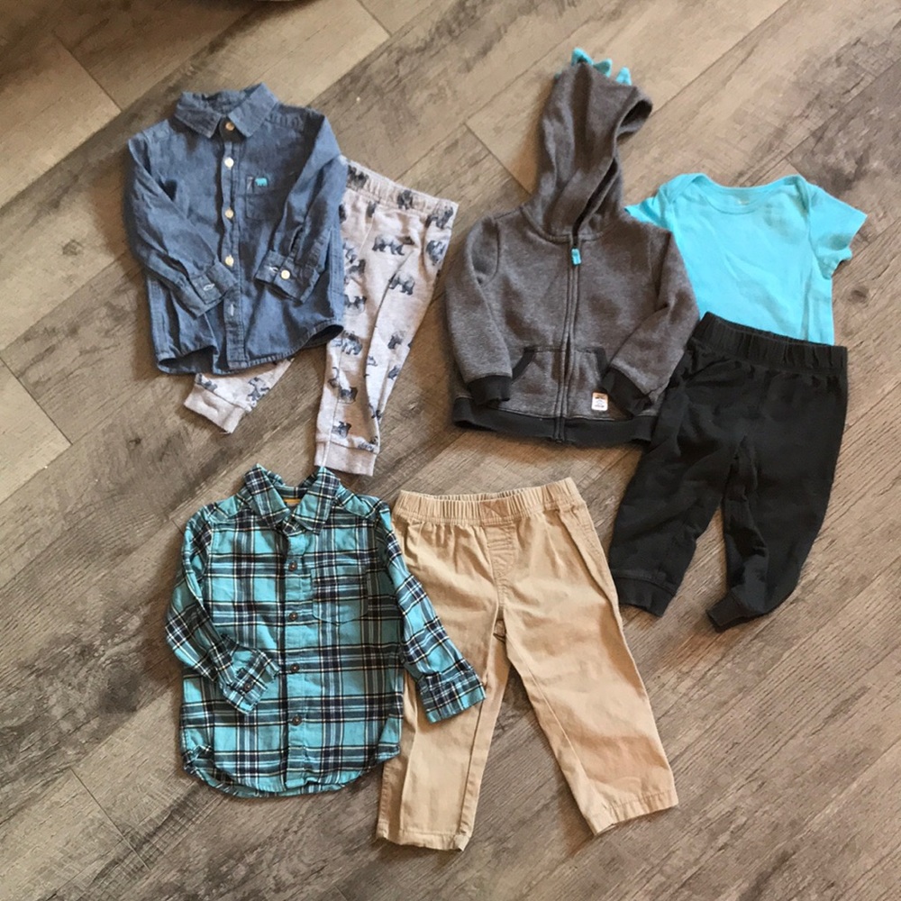 Carters baby toddler boy outfit sets 18 months